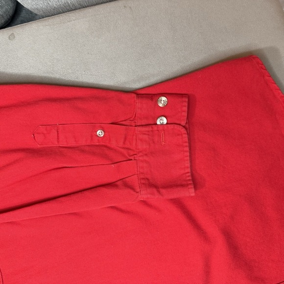 Vintage 90s Nascar Racing Chase Authentic Long Sleeve Button Up Red Shirt XL - Picture 14 of 16